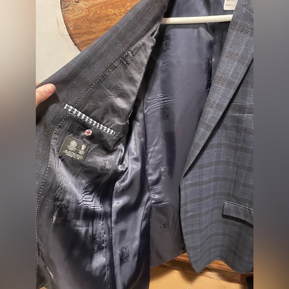 💙Very Nice Vintage 46L Plaid Austin Reed Wool Blazer - Picture 5 of 7
